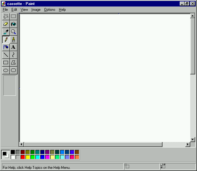 Windows 95 style Microsoft Paint